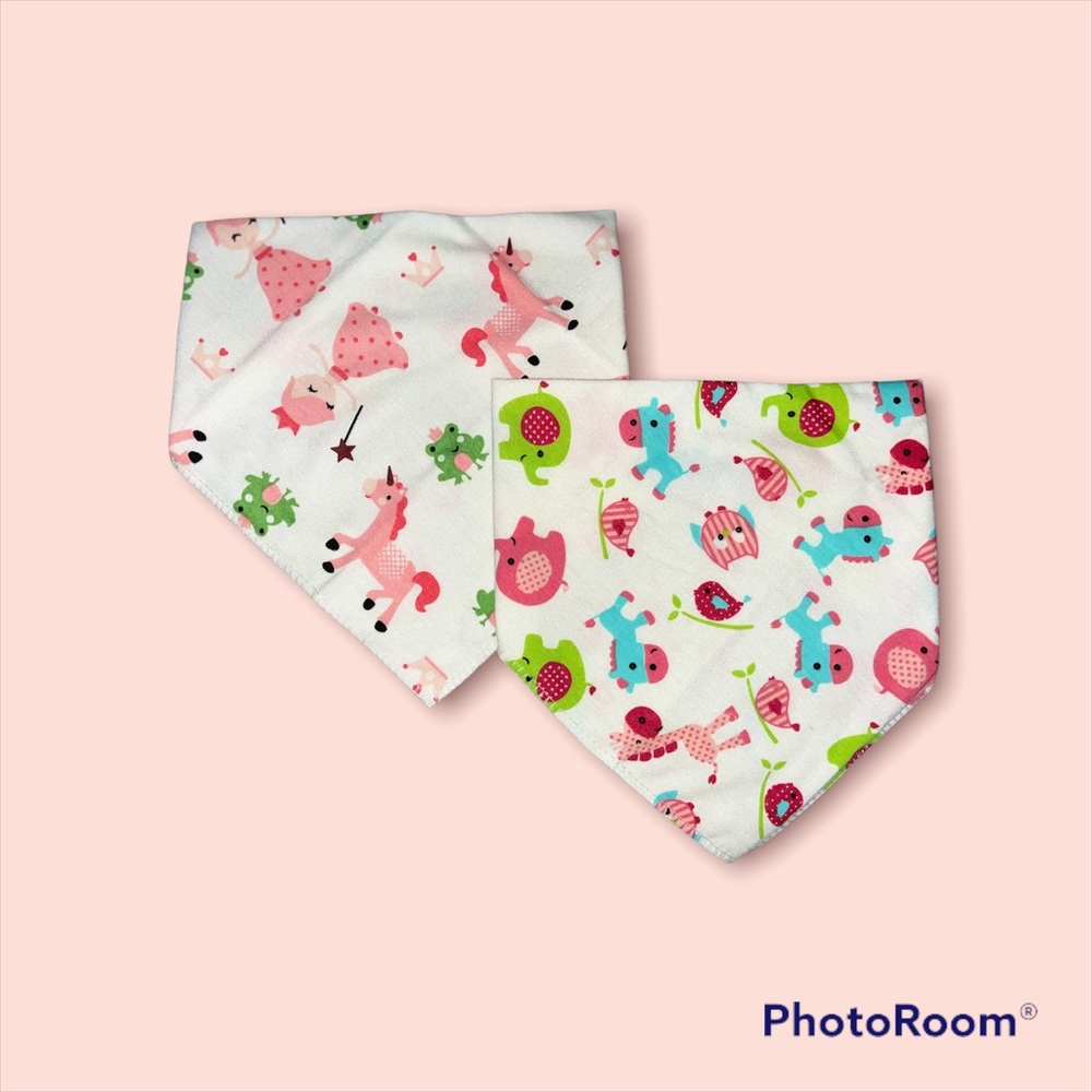 🦄Adorable Bandana Bibs👑 100% Cotton 💕
